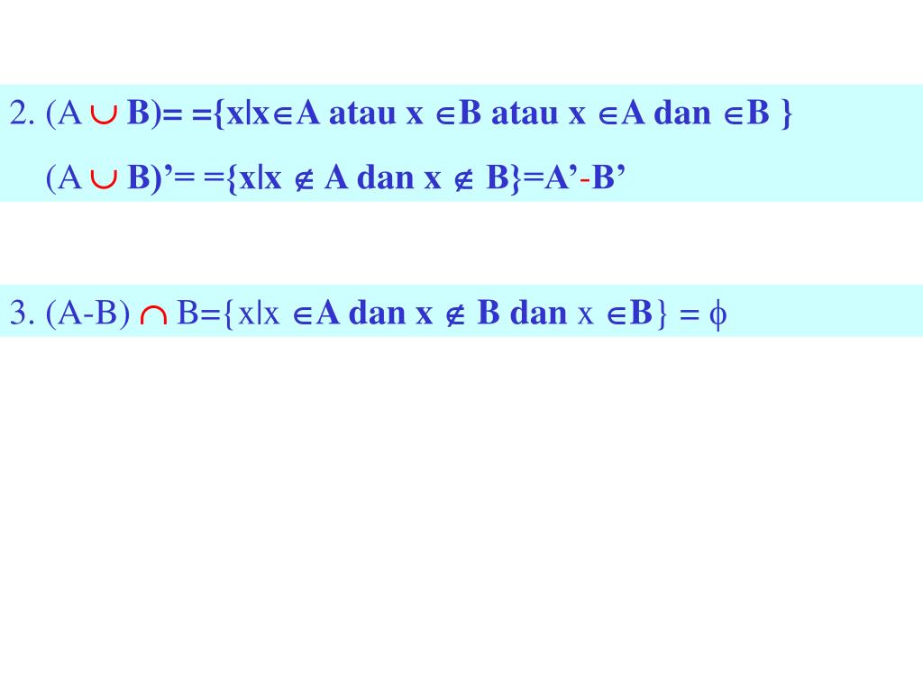 PPT - JAWABAN KUIS II LOGIKA MATEMATIKA (Operasi Himpunan) PowerPoint ...