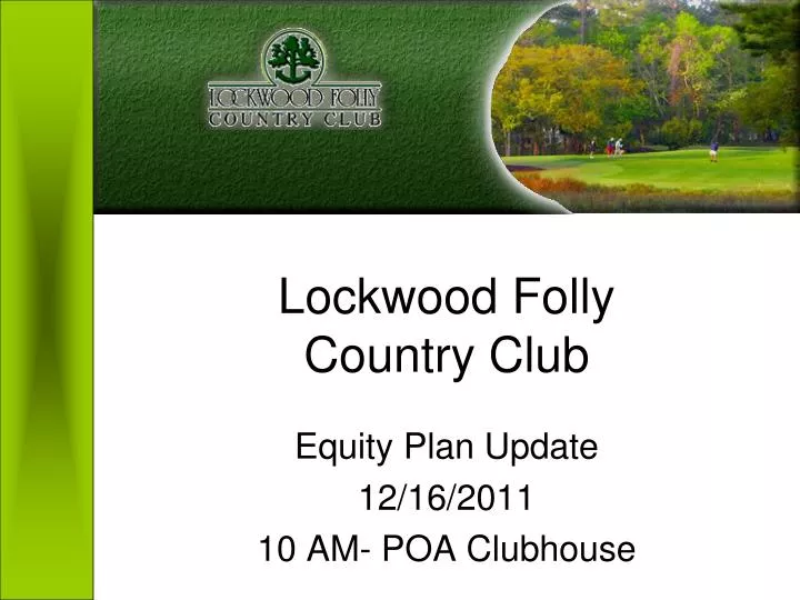 lockwood folly country club n.