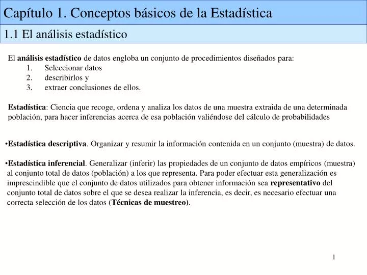 Ppt Capítulo 1 Conceptos Básicos De La Estadística Powerpoint Presentation Id 4728008<script async src=