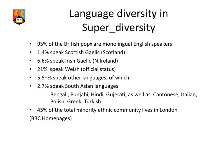 language diversity Language diversity in the usa has 5 ratings and 1 review jill said: book for elanguage notice -- i liked the background given on languages i hear around. language diversity Language diversity in the usa has 5 ratings and 1 review jill said: book for elanguage notice -- i liked the background given on languages i hear around.