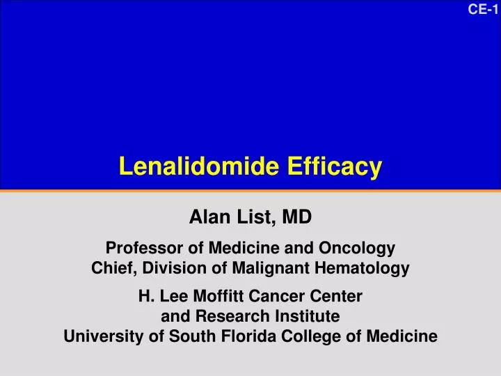 lenalidomide efficacy n.