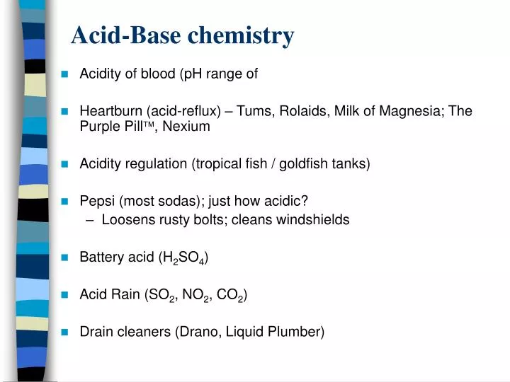 PPT - Acid-Base Chemistry PowerPoint Presentation, Free Download - ID ...