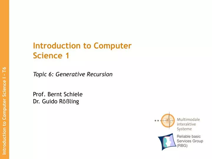 PPT - Introduction to Computer Science 1 PowerPoint Presentation, free ...