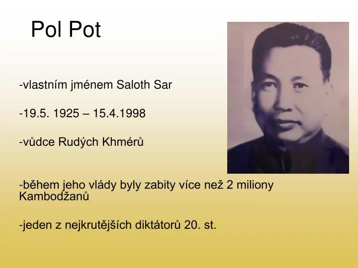 PPT - Pol Pot PowerPoint Presentation, free download - ID:4731219