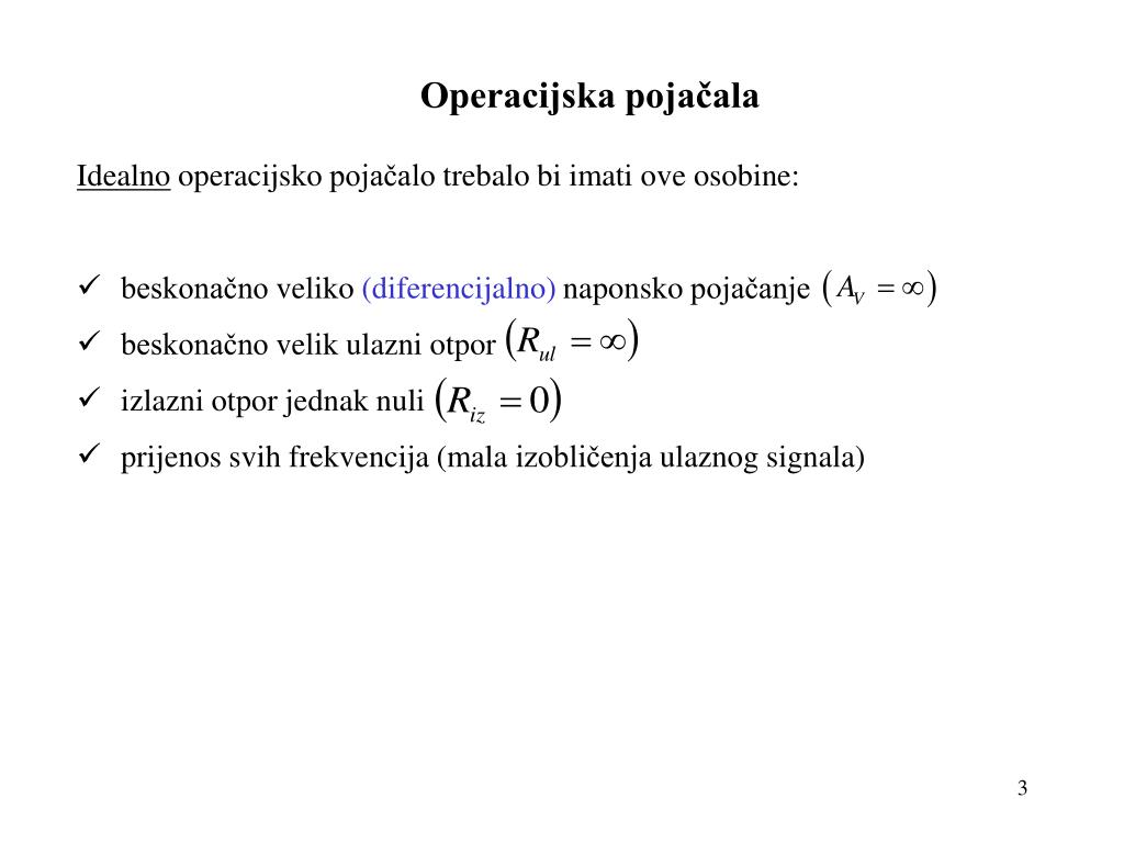 PPT - Operacijska pojačala PowerPoint Presentation, free download -  ID:4731971