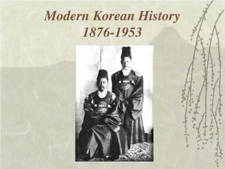 modern korean history 1876 1953 n.