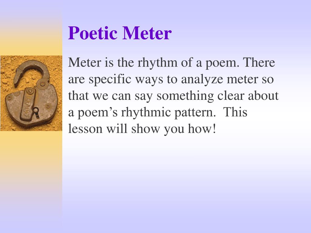 PPT - Poetic Meter PowerPoint Presentation, free download - ID:29 PPT - Poetic Meter PowerPoint Presentation, free download - ID:29
