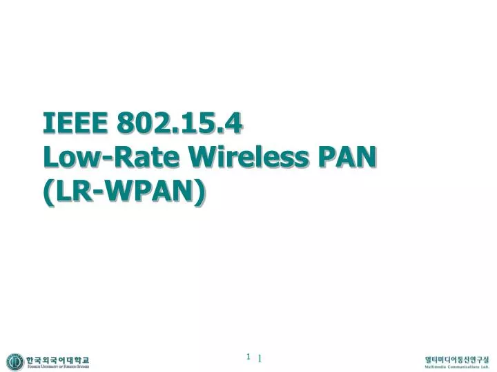 ieee 802 15 4 low rate wireless pan lr wpan n.