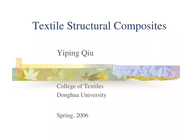 textile structural composites n.