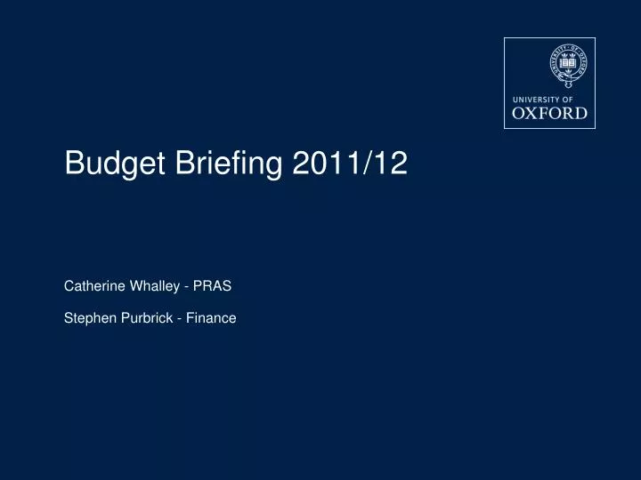 budget briefing 2011 12 n.