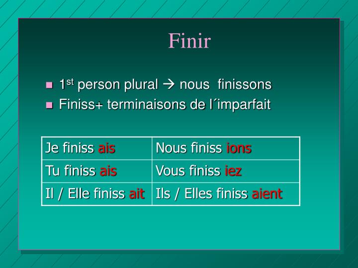 PPT - L´IMPARFAIT PowerPoint Presentation - ID:4739288