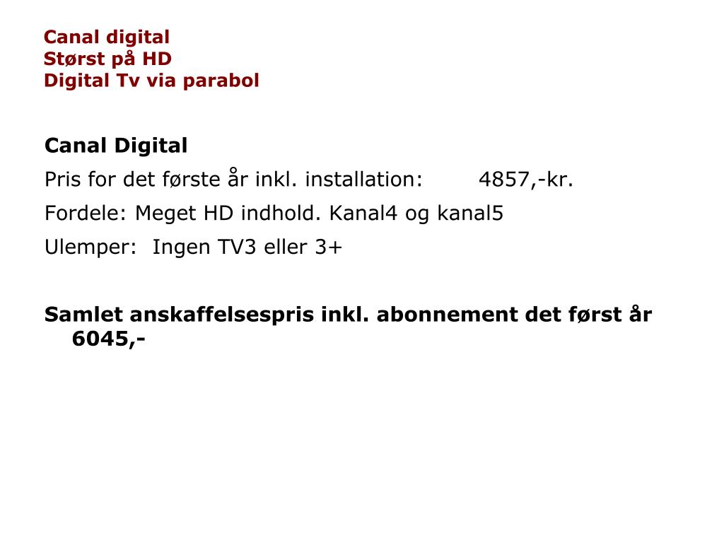 PPT - Digital tv i Nødebo PowerPoint Presentation, free download -  ID:4740345