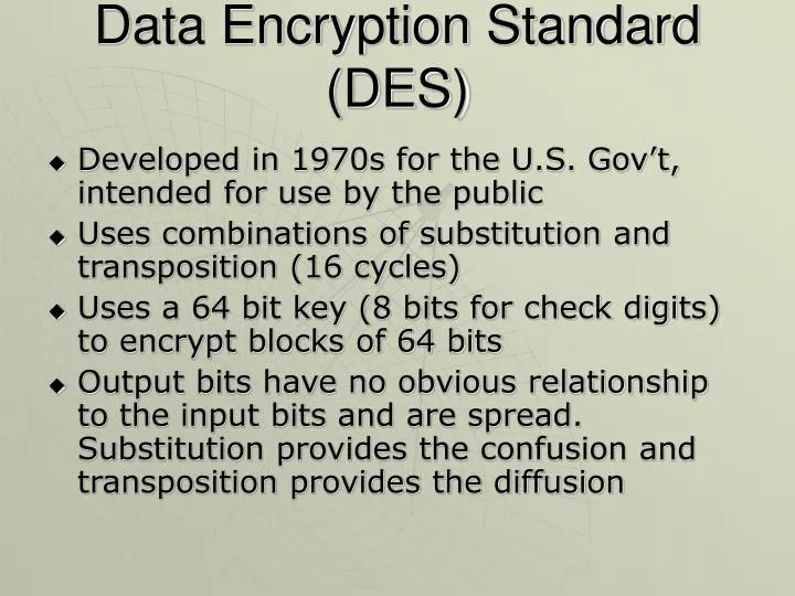 data encryption standard