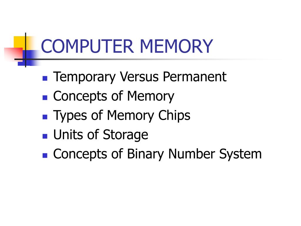 Ppt Computer Memory Powerpoint Presentation Free Download Id4740527