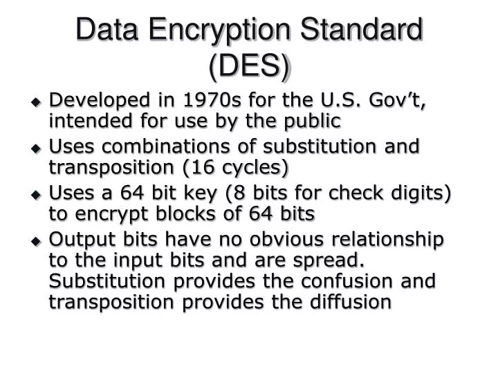Ppt Data Encryption Standard Des Powerpoint Presentation Free Ppt Data Encryption Standard Des Powerpoint Presentation Free