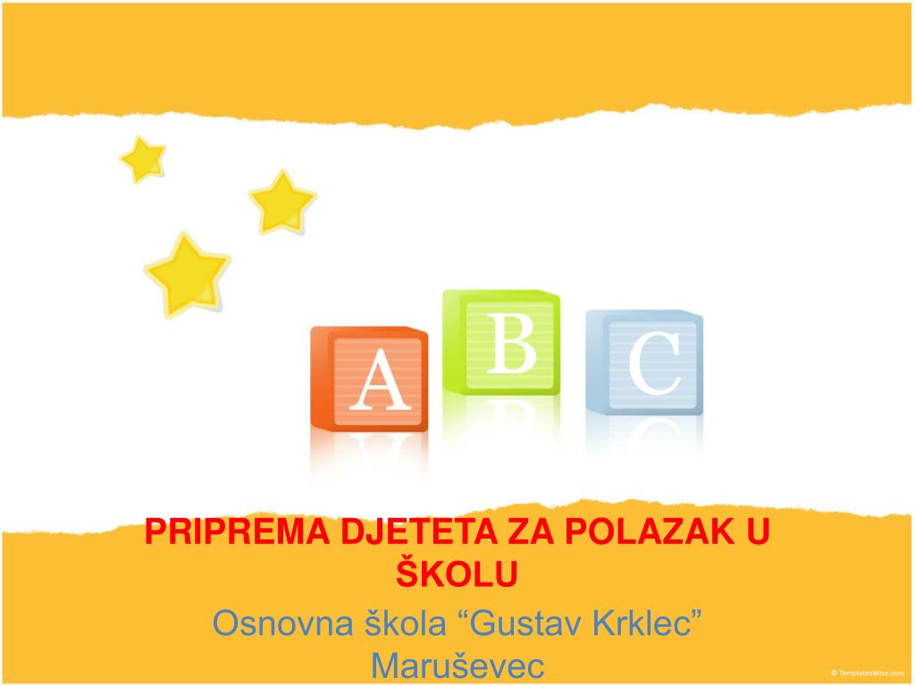 PPT - PRIPREMA DJETETA ZA POLAZAK U ŠKOLU PowerPoint Presentation, free  download - ID:4742941