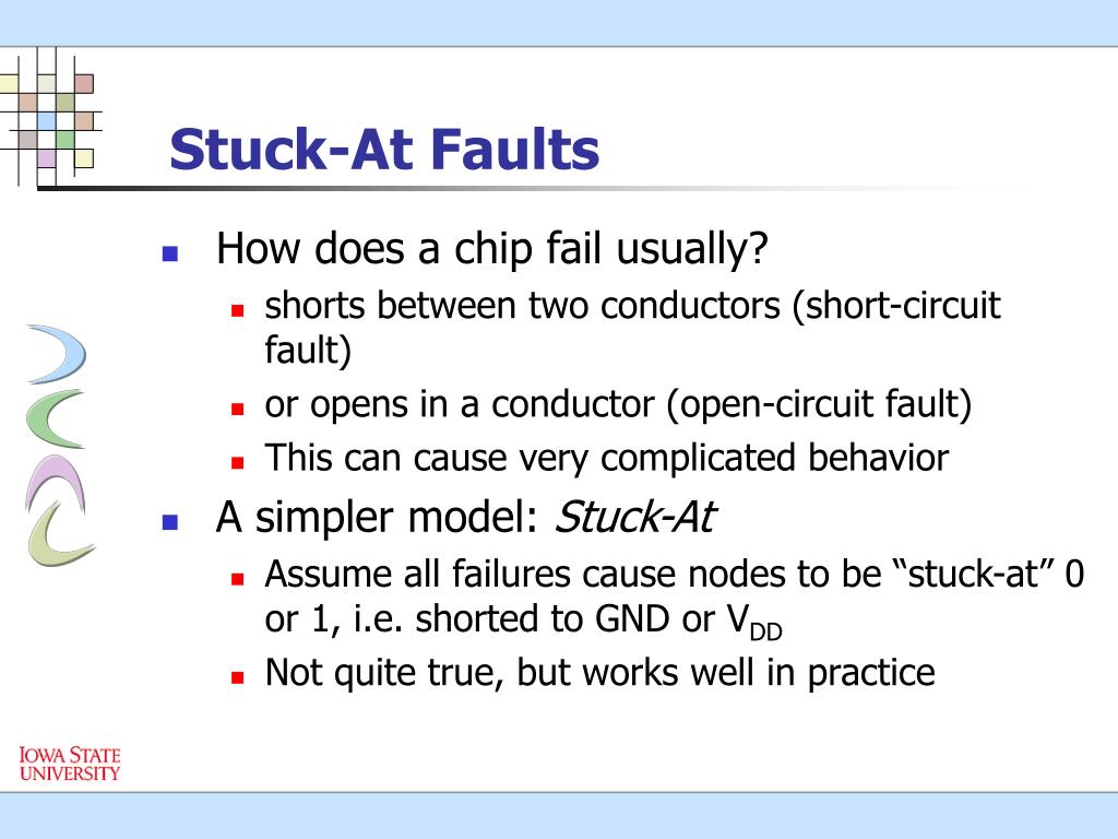 Ppt fault modeling testing of vlsi circuits powerpoint presentation