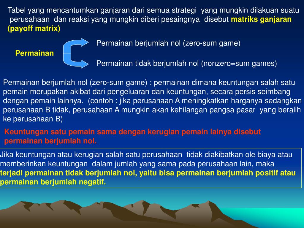 PPT - Teori Permainan (Game Theory) PowerPoint Presentation, Free ...