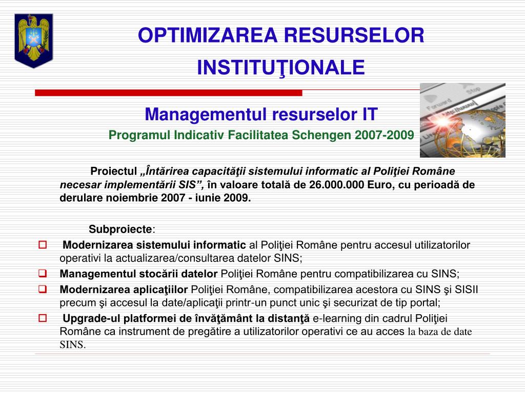 PPT - OBIECTIVELE POLIŢIEI ROMÂNE ÎN ANUL 2008 PowerPoint Presentation -  ID:4743152