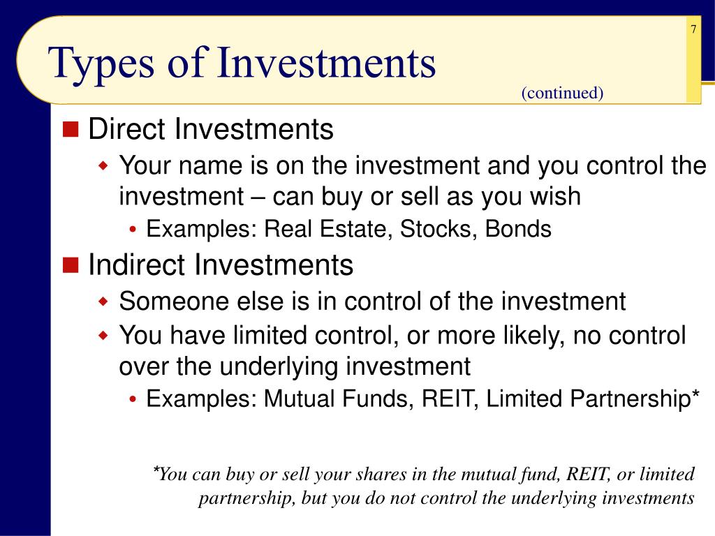 define direct investment