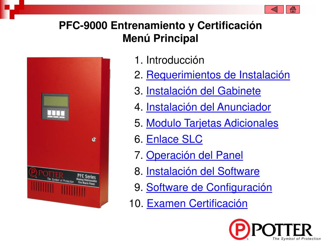 PPT - PFC-9000 Entrenamiento y Certificación PowerPoint Presentation