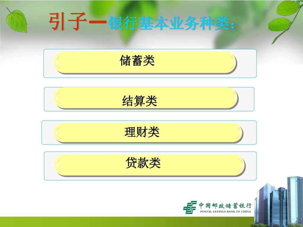 Ppt 引子 银行基本业务种类 Powerpoint Presentation Free Download Id Ppt 引子 银行基本业务种类 Powerpoint Presentation Free Download Id