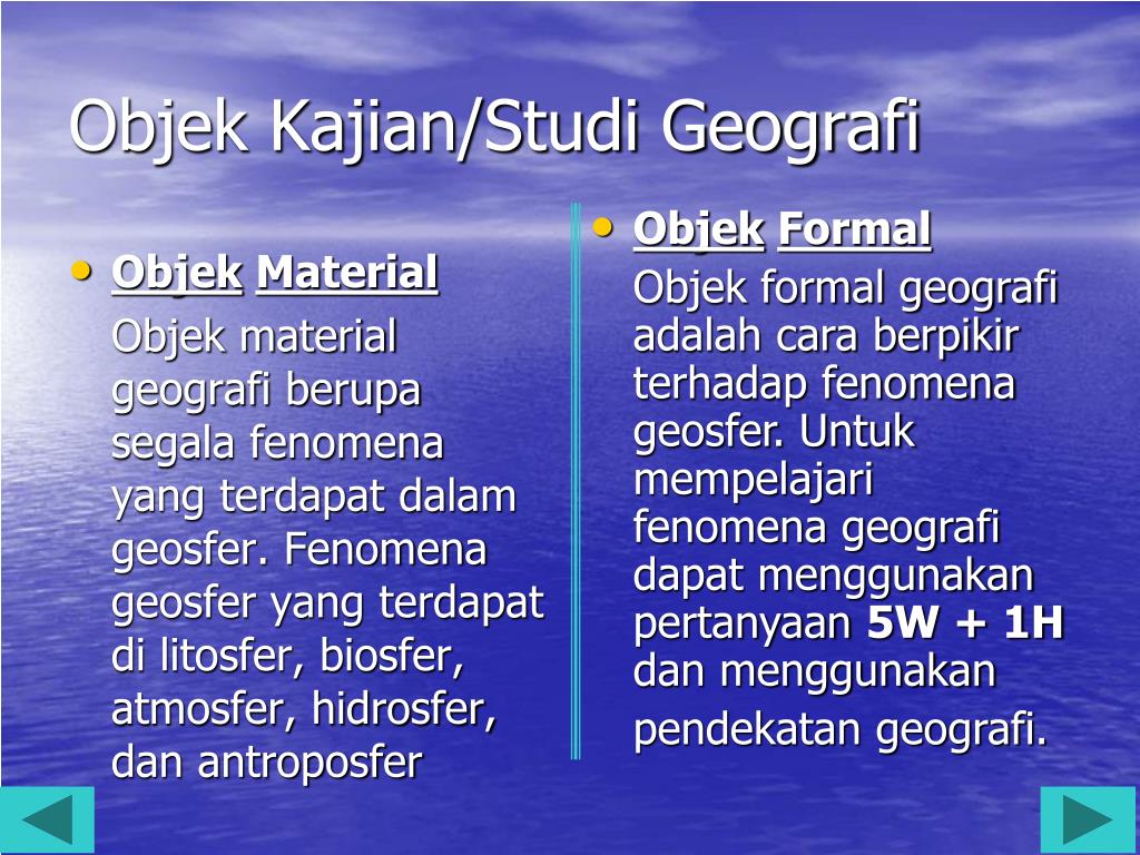 Objek Material Geografi - Http I Lib Ugm Ac Id Jurnal ...