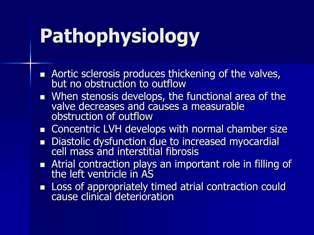 Pathophysiology Of Aortic Stenosis