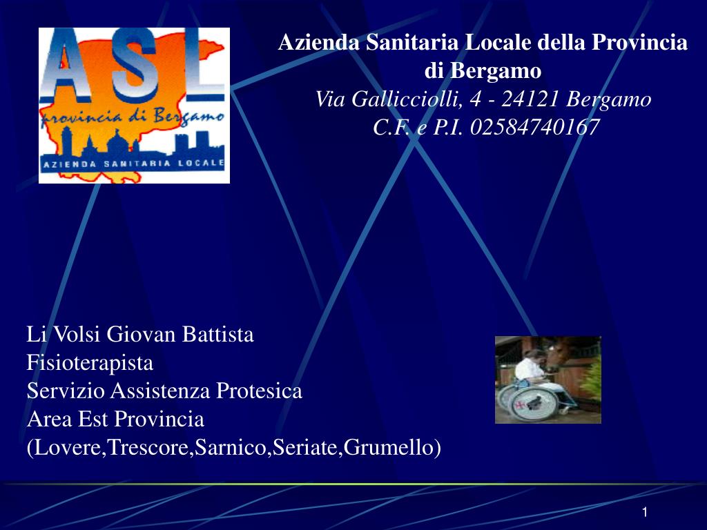 PPT - Azienda Sanitaria Locale della Provincia di Bergamo Via Gallicciolli,  4 - 24121 Bergamo PowerPoint Presentation - ID:4747619