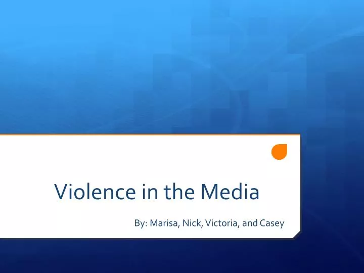 violence in the media n.
