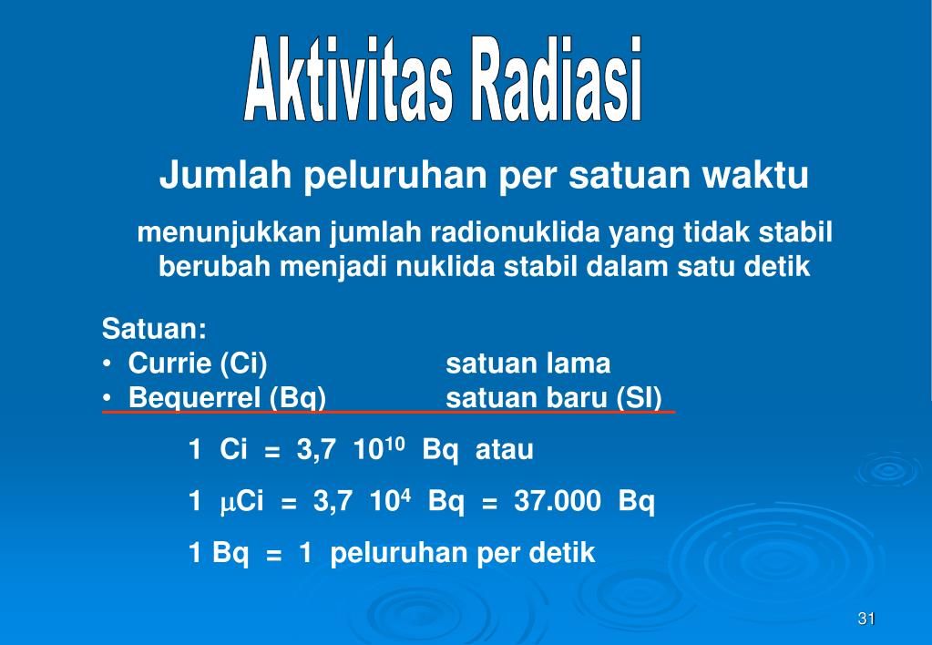 PPT Dasar Fisika Radiasi  PowerPoint Presentation free 