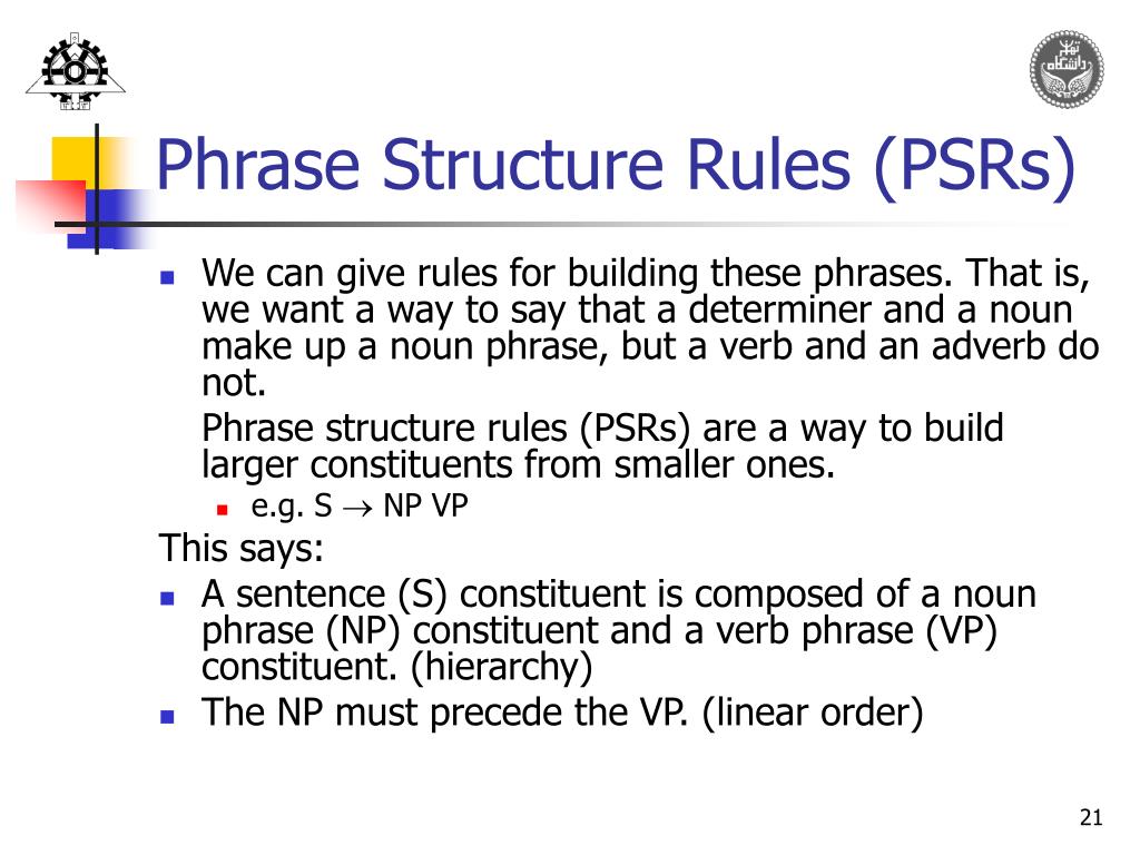 context-free phrase structure grammars abc