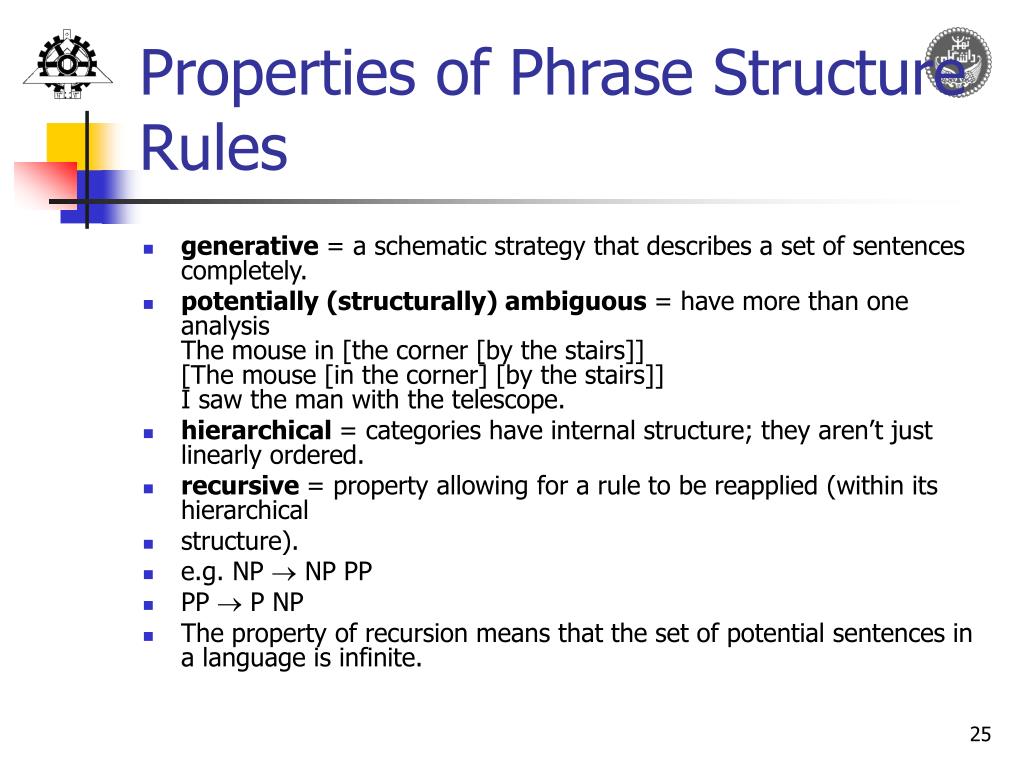 context-free phrase structure grammars abc