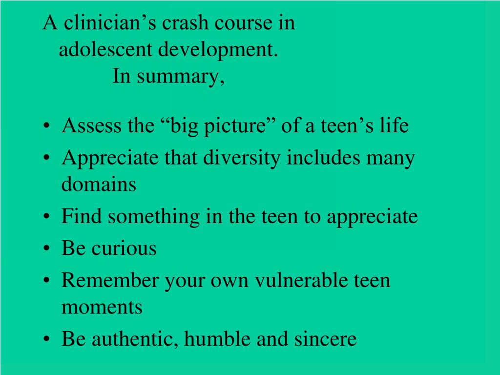 PPT Adolescent Psychological Development PowerPoint Presentation