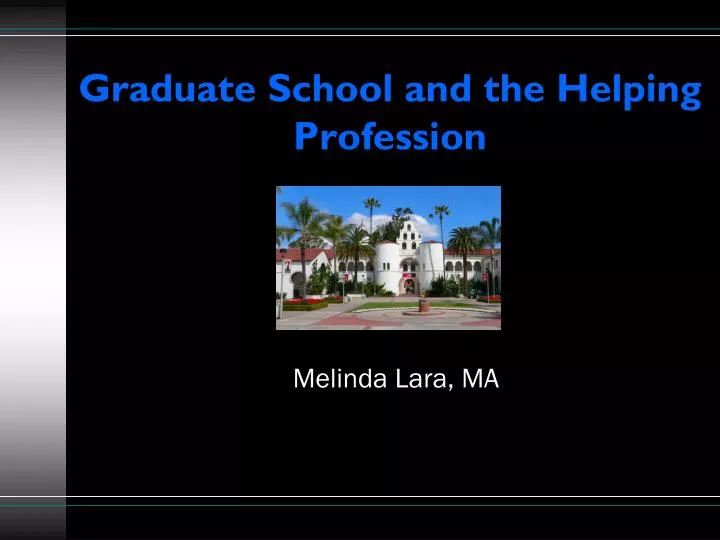 graduate school and the helping profession n.