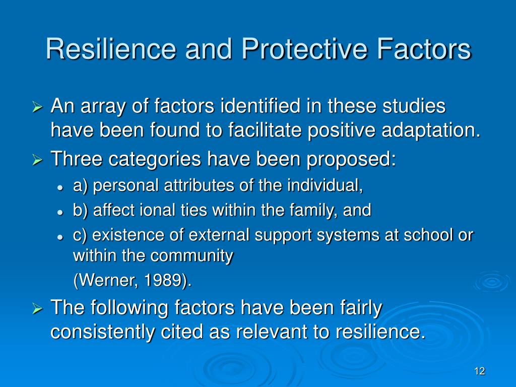 PPT - Resilience, Protective Factors, And Post Traumatic Growth ...