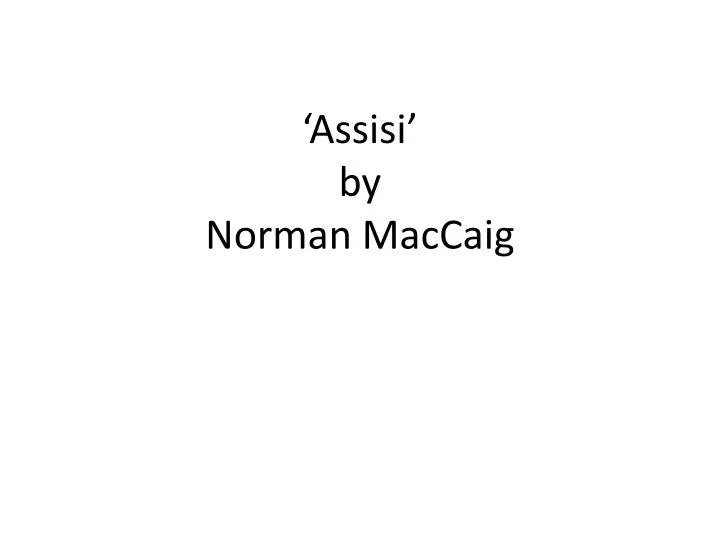 assisi poem essay assisi poem essay