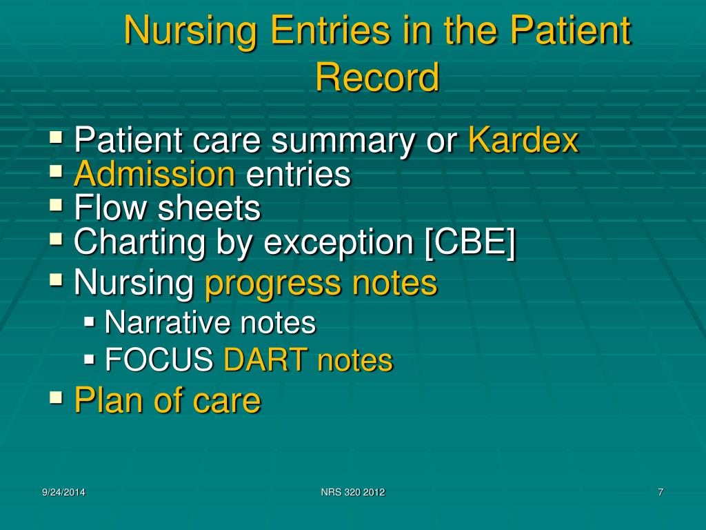 Dart Charting Nursing