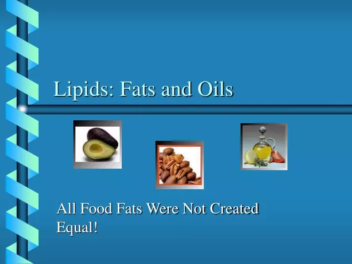 lipids fats and oils n.