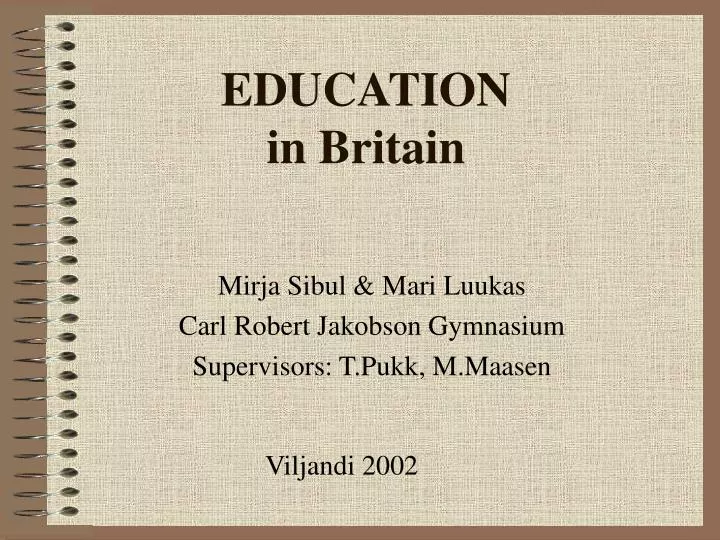 education in britain n.