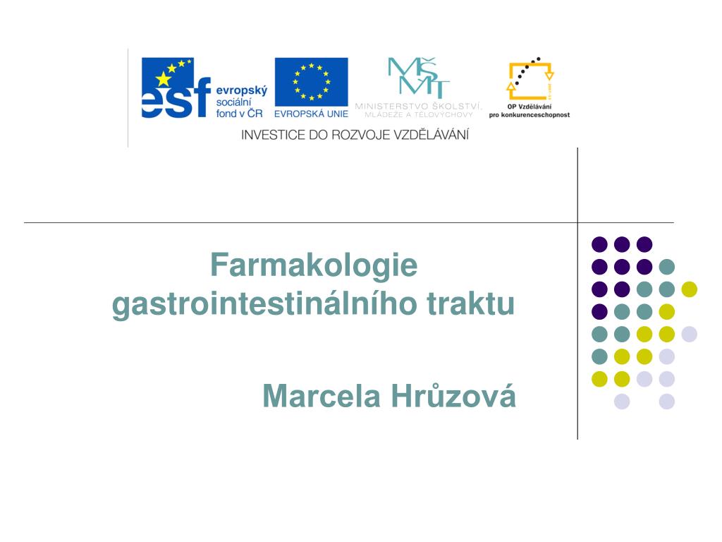 PPT - Farmakologie gastrointestinálního traktu Marcela Hrůzová PowerPoint  Presentation - ID:4756884