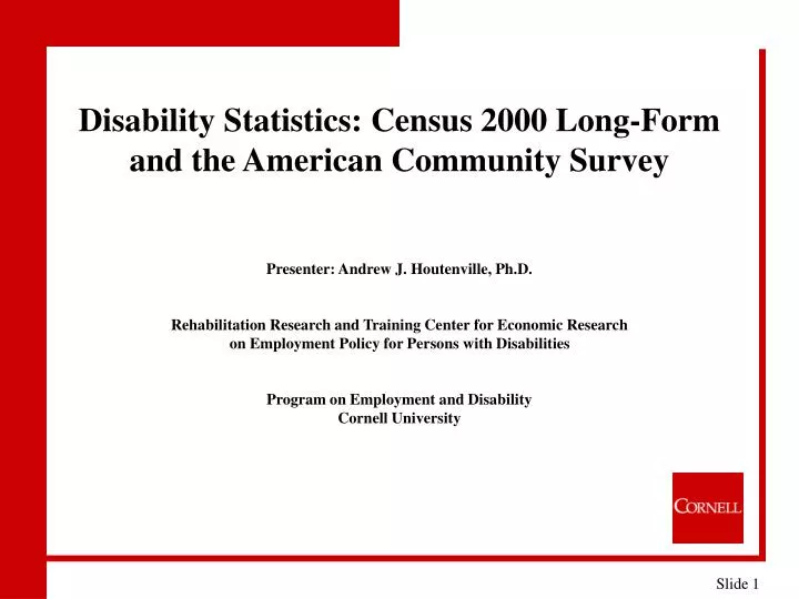 disability statistics census 2000 long form and the american community survey n.