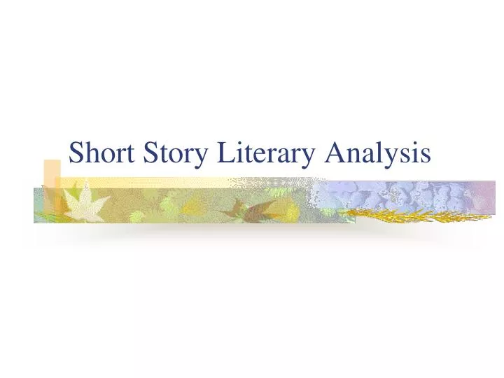 example of a literary analysis of a short story