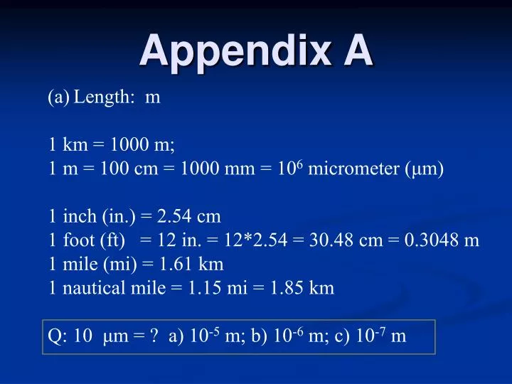 PPT - Appendix A PowerPoint Presentation, free download - ID:4758844