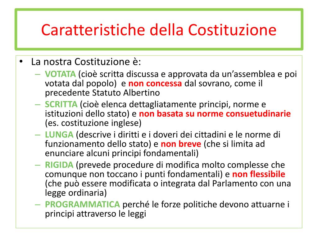 Ppt La Costituzione Della Repubblica Italiana Powerpoint Presentation D29