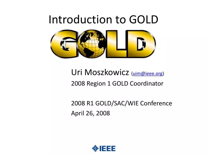 introduction to gold n.