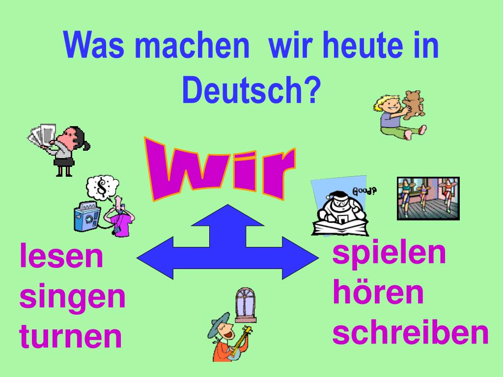 Was machen wir heute in Deutsch? 