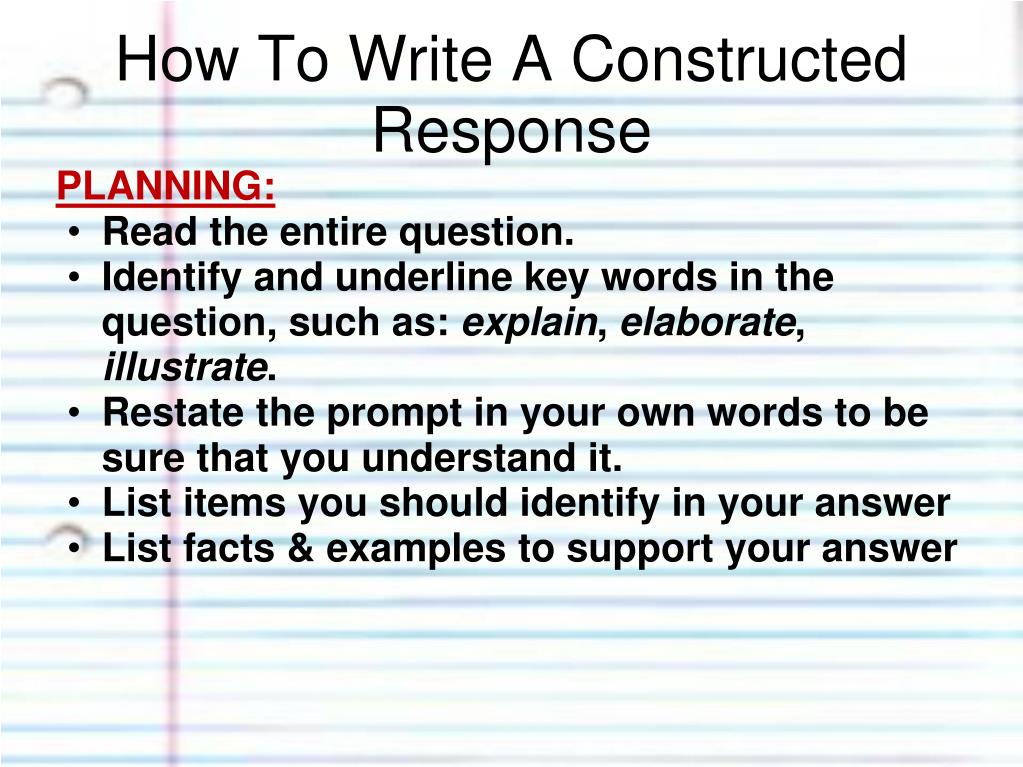 PPT How To Answer Constructed Response Or Short Answer Questions ppt-how-to-answer-constructed-response-or-short-answer-questions