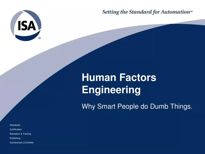 PPT - Human Factors Engineering PowerPoint Presentation, free download ...