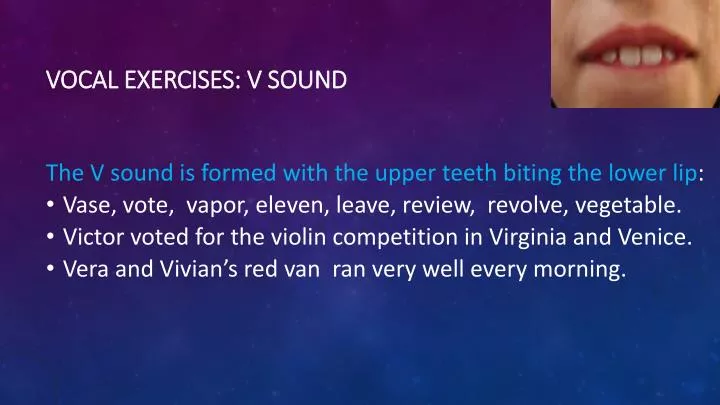 vocal exercises v sound n.